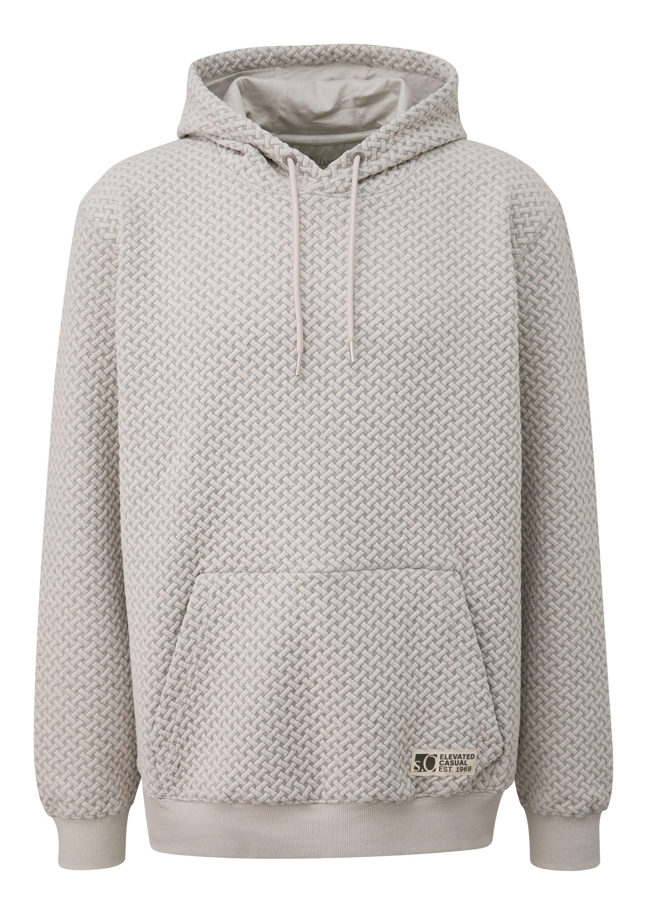 s.Oliver Sweatshirt Sweatshirt Strukturierter Hoodie günstig online kaufen