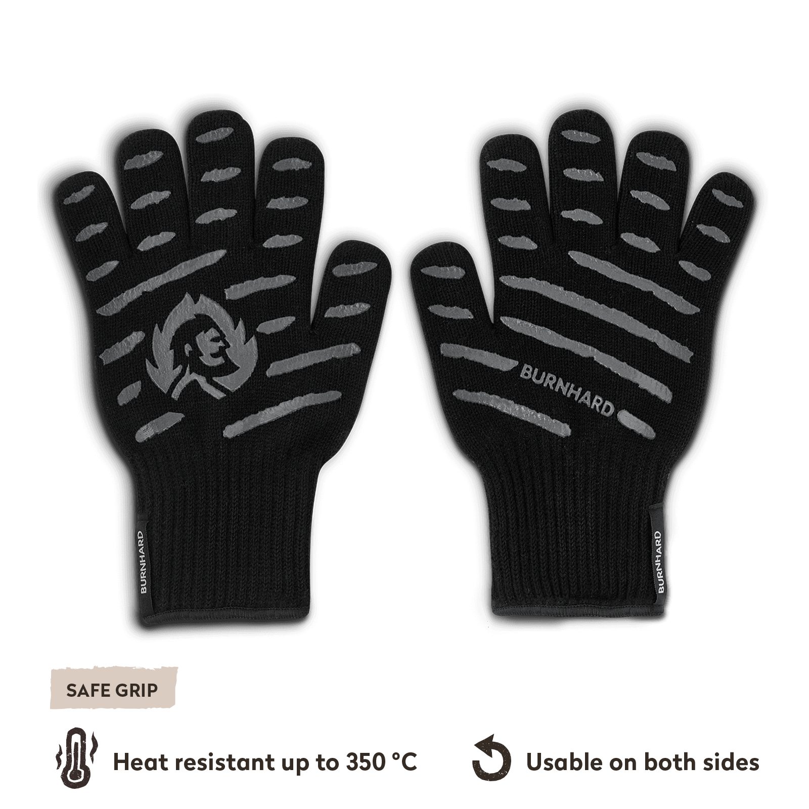 BURNHARD® Grillhandschuhe Aramid Grillhandschuhe, L -XL, L - XL, Ofenhandsc günstig online kaufen