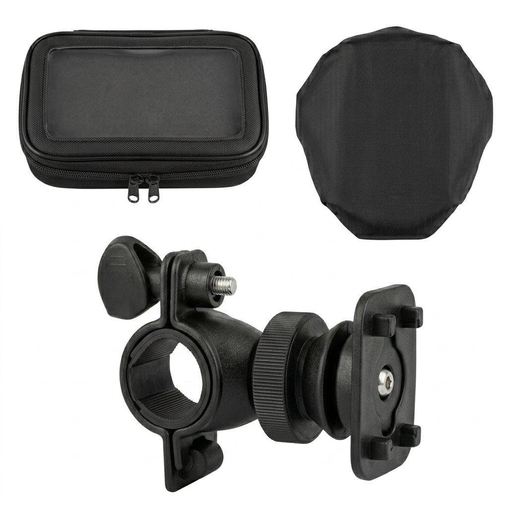 kamelshopping Handy-Lenkertasche Fahrrad Smartphone-Halterung bis 7 Zoll Wasserdicht 360° Lenker Tasche, Schützt gegen Wasser, Staub und Schmutz, Schnellspannha – Bild 4 von 5