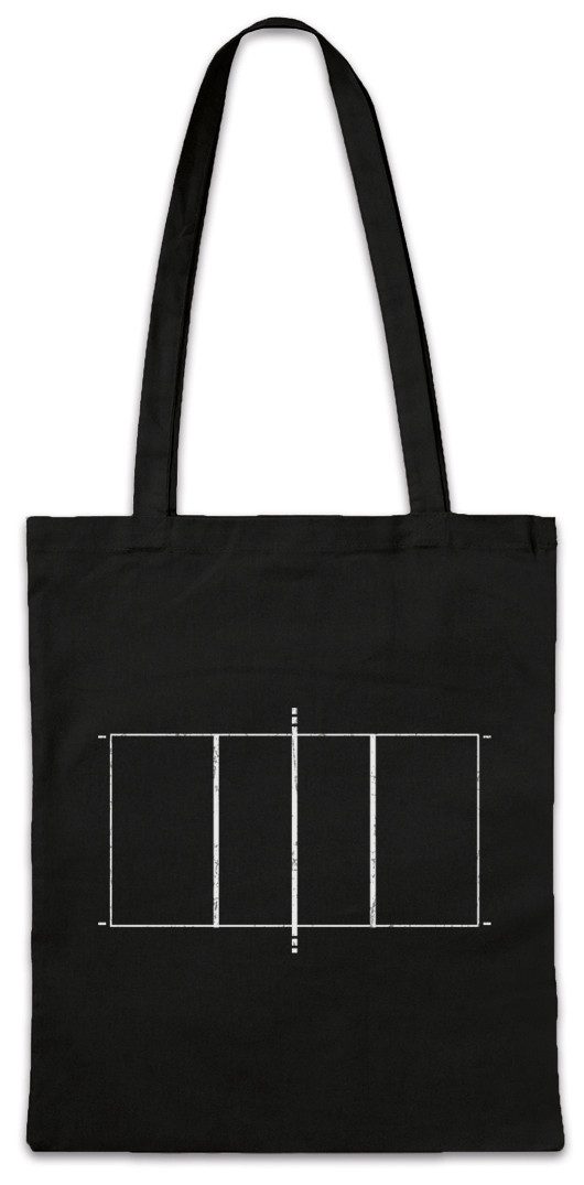 Urban Backwoods Beuteltasche Volleyball Court Stofftasche Beach Player Sport Passion Love Addiction (1-tlg), Spielfeld Court Spieler Verein