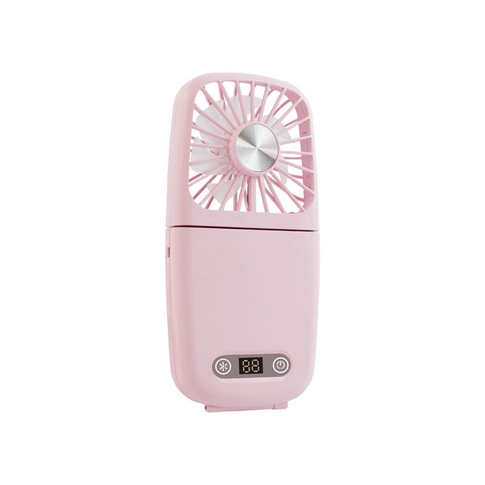 Minicloss Mini USB-Ventilator Tragbarer Ventilator, wiederaufladbarer USB-Ventilator, mit 3 Geschwindigkeiten, Faltbarer Taschenventilator für Büro