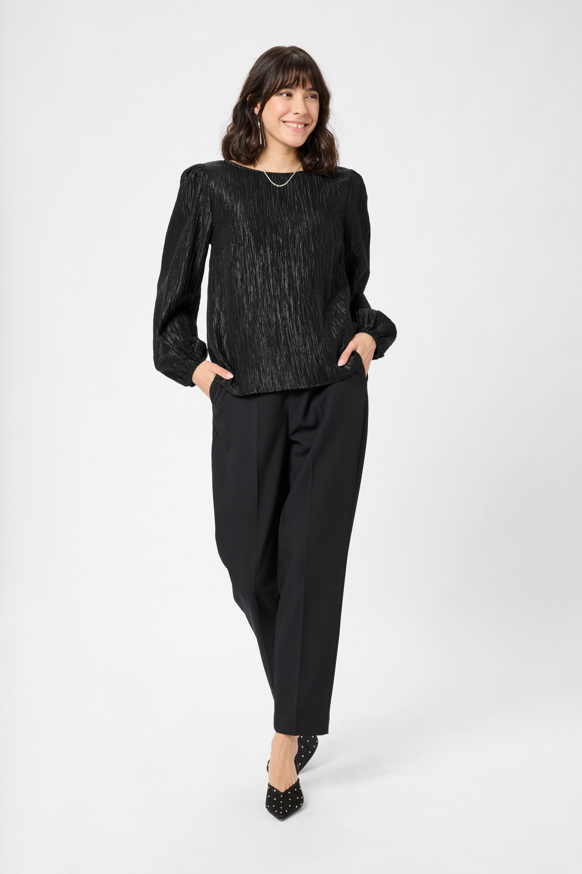 KAFFE Langarmbluse Langarm-Bluse KArizz