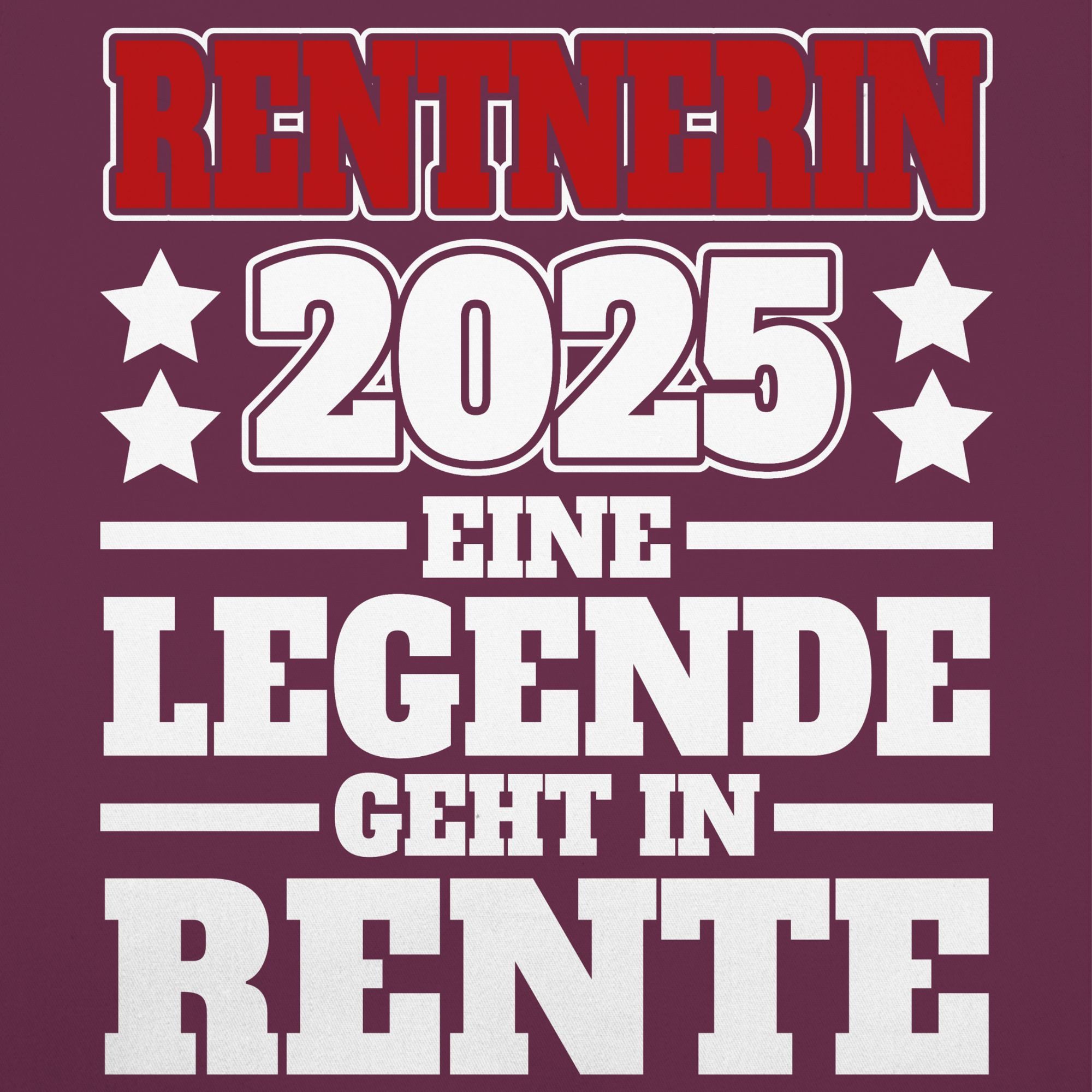 Shirtracer Kochschürze Rentnerin 2025 Eine Legende günstig online kaufen