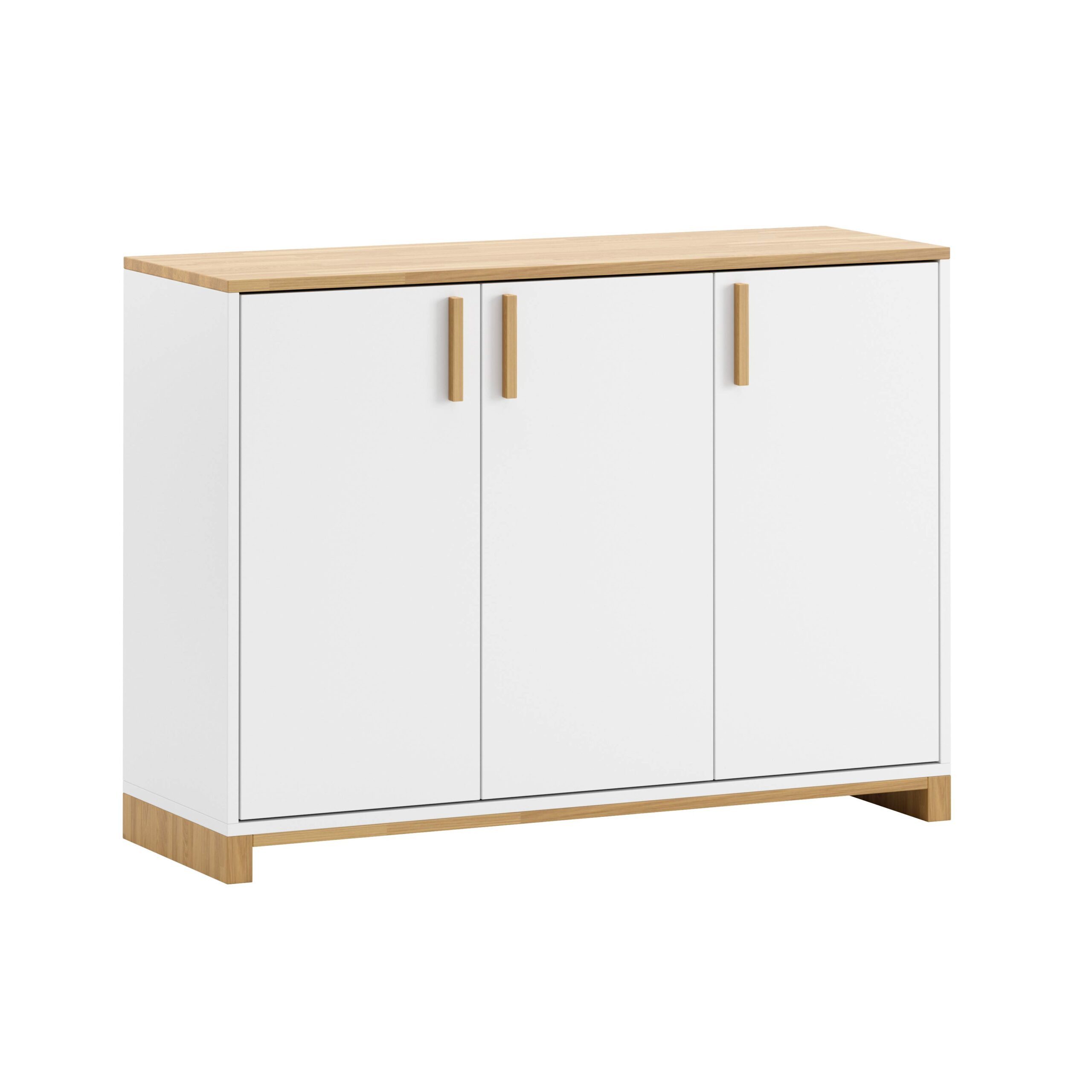 Deerhorn Sideboard Kommode Modern Workplace, 3 Двери mit Soft-Close, Tiefe: 40 cm, Höhe: 86 cm