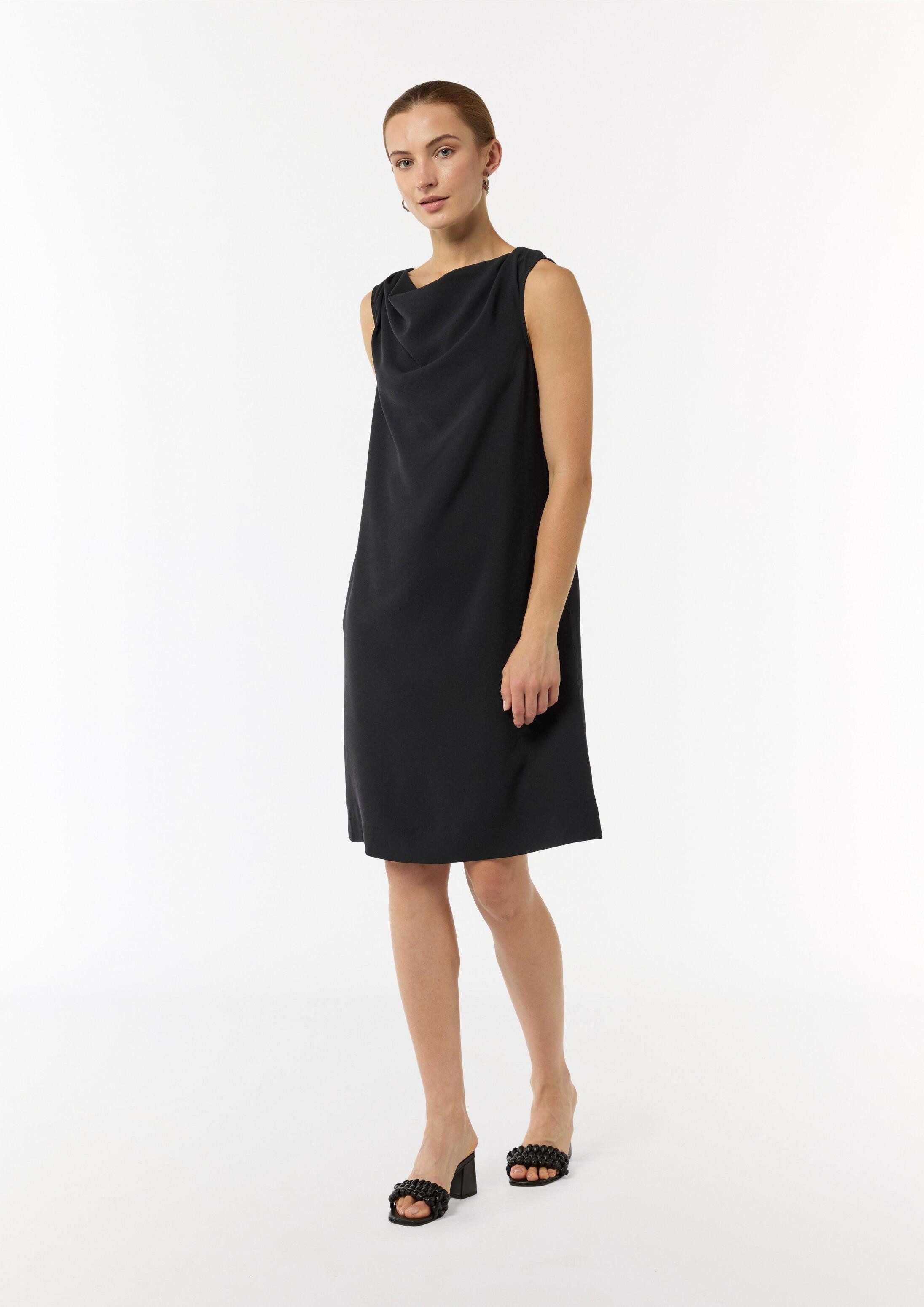 comma Minikleid Kleid Kurzes Kleid mit Crêpestruktur