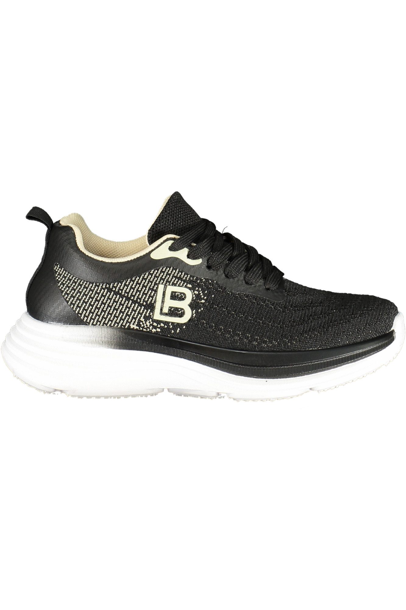 Laura Biagiotti Sneaker Eleganter Damensneaker: Schwarz mit Kontrastdetails