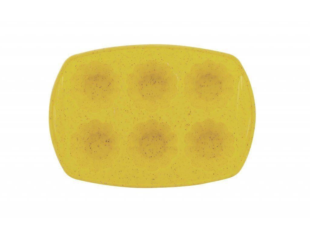Tac gelb, aus 6-er, Backform Muffinform, Silikon, Minori, (1-tlg)