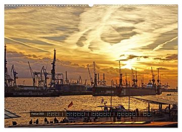 CALVENDO Wandkalender Hamburg - Mein Hafen (Premium, hochwertiger DIN A2 Wandkalender 2023, Kunstdruck in Hochglanz)