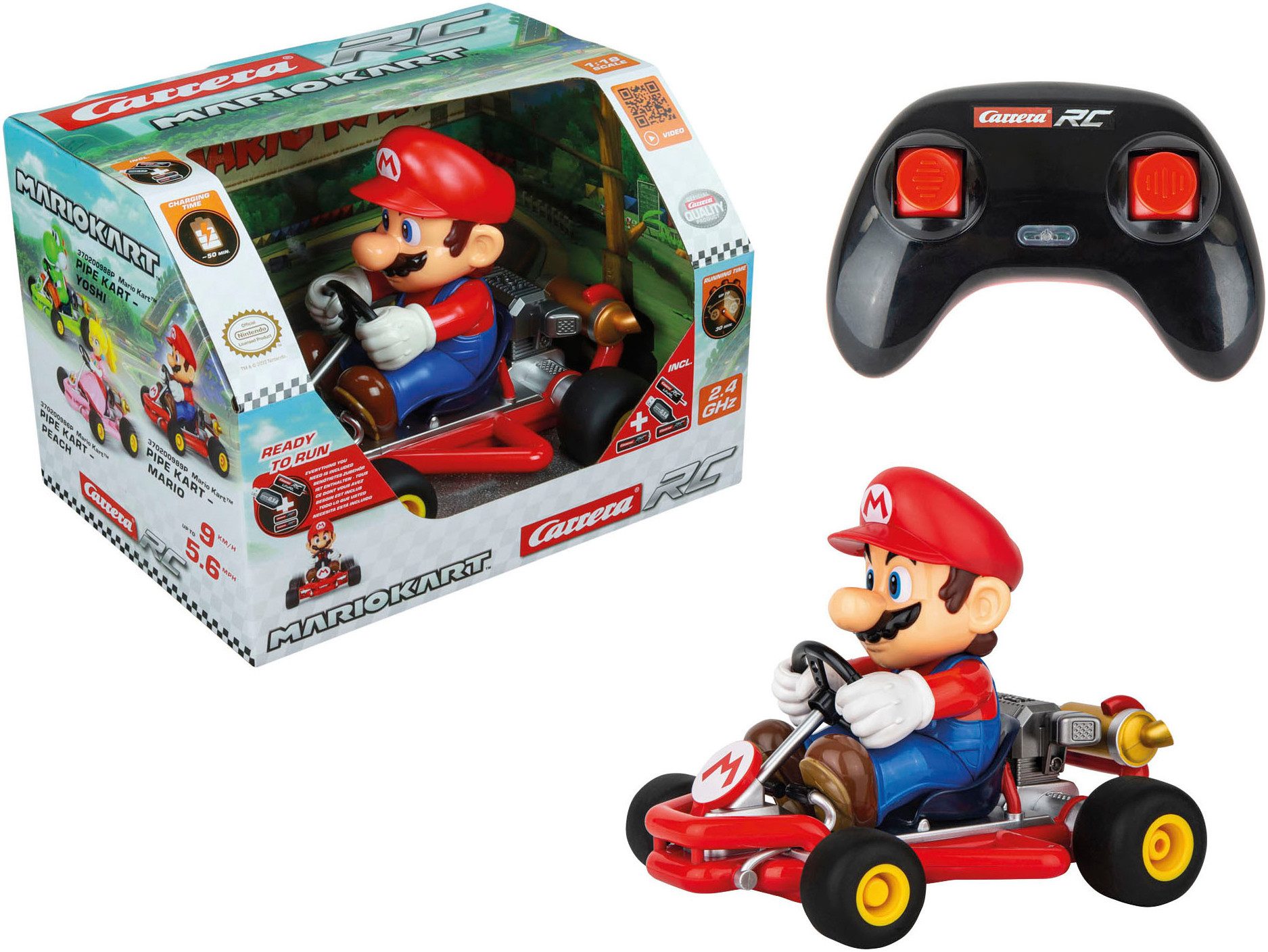 Carrera® RC-Auto Carrera® RC Mario Kart™ - Pipe Kart, Mario, 2,4GHz