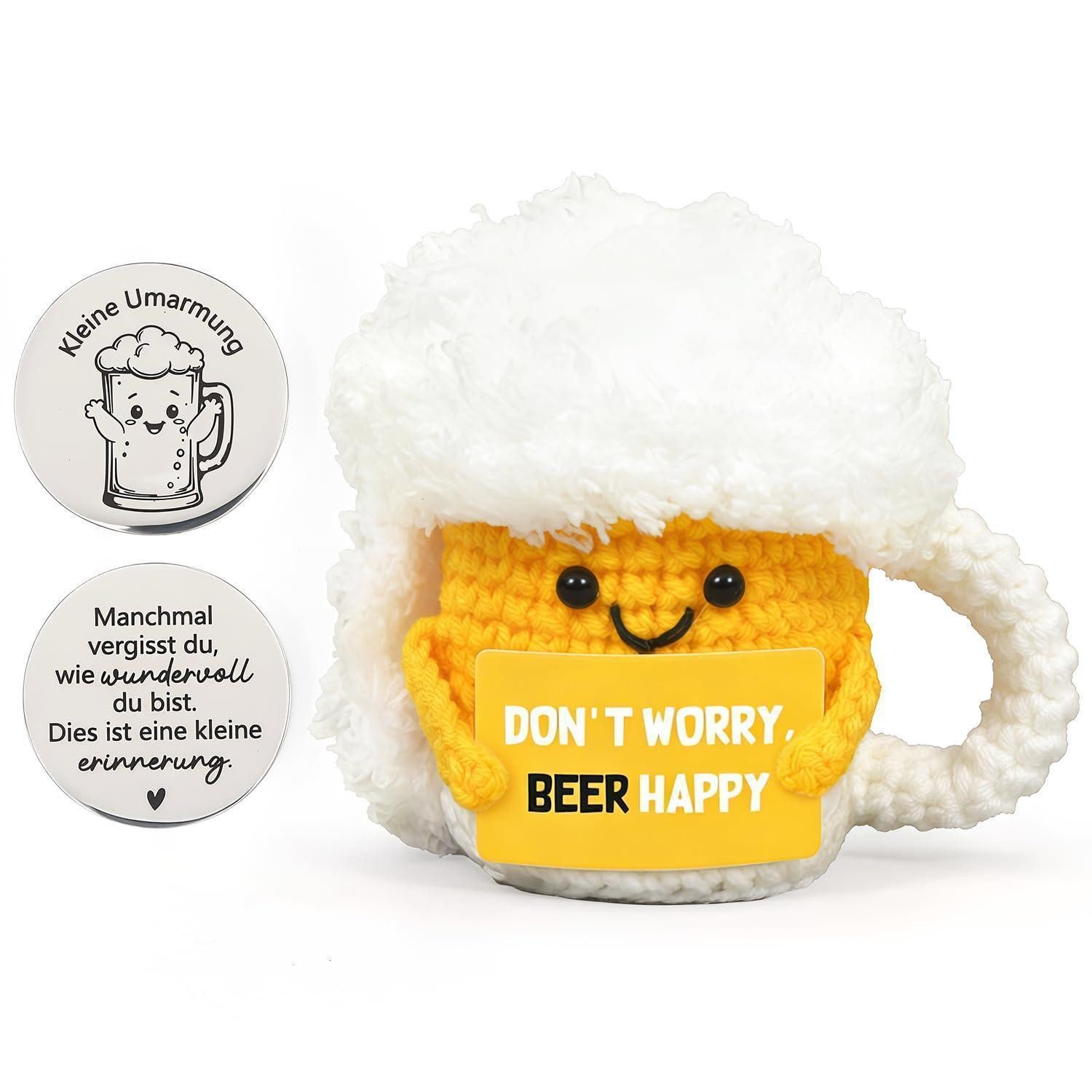 LuxusKollektion Kuscheltier Biergeschenk Männer Kuscheltier Puppe Antistress PocketHug 09