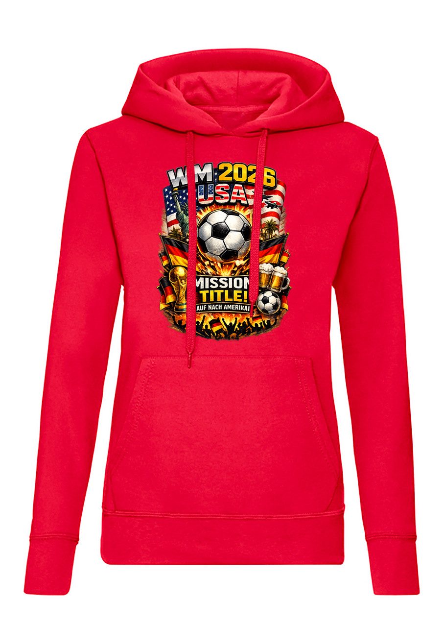 Blondie & Brownie Hoodie VictoryGoal 2026 Fan Hoodie Damen Fit (Einzelstück, Einzelartikel) WM 2026 USA Damen Hoodie Fußball Deutschland Fan Streetwear Look