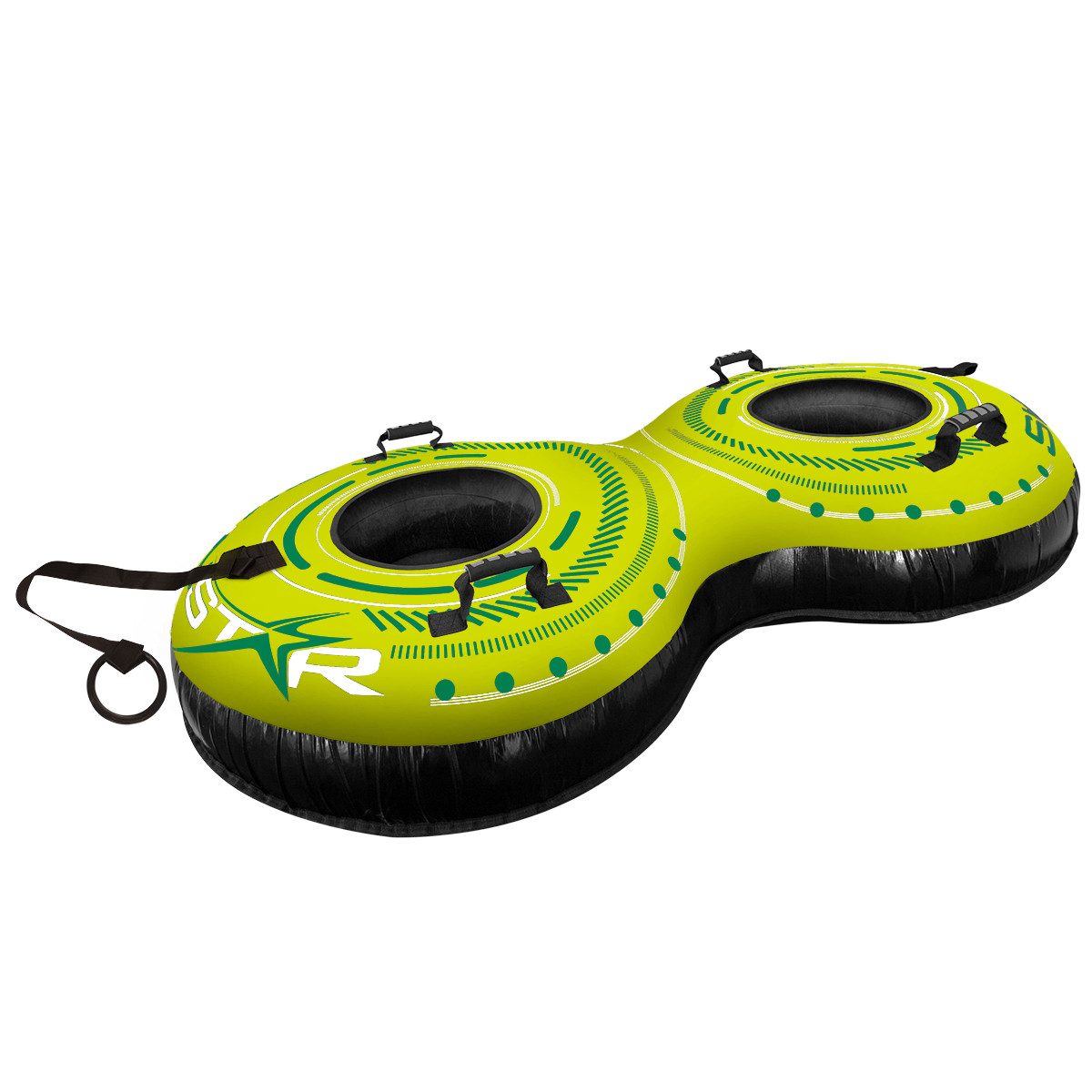 SkinStar Schlitten SkinStar Double Snowtube 2er Rodel Schneereifen Rutschreifen