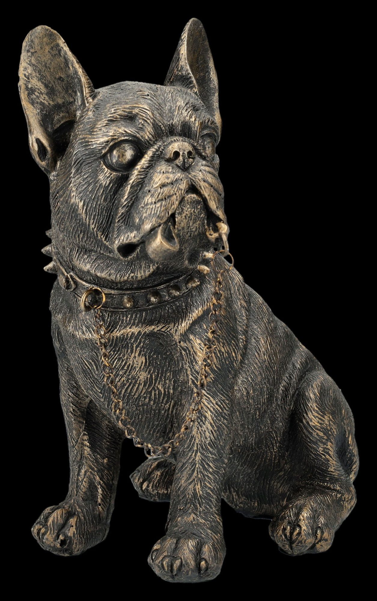 Figuren Shop GmbH Tierfigur Hundefigur - Französische Bulldogge will Gassi günstig online kaufen