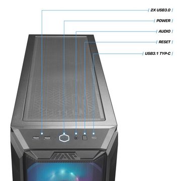 Kiebel Vulkano V Gaming-PC (AMD Ryzen 9 AMD Ryzen 9 5950X, RTX 4090, 64 GB RAM, 3000 GB SSD, Wasserkühlung, ARGB-Beleuchtung)