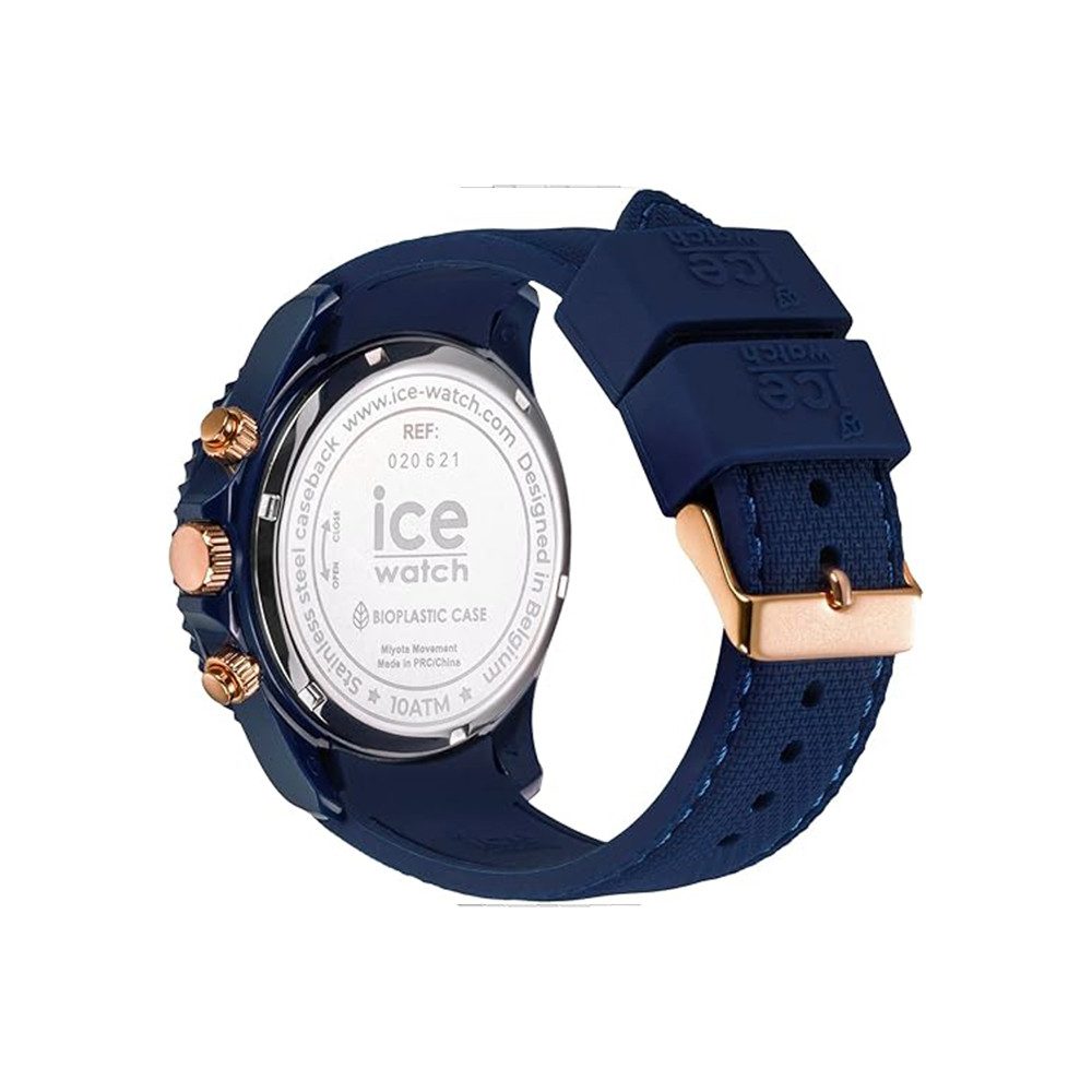 ice-watch Quarzuhr Ice-Watch Ice Chrono Blue Rose-Gold 020621, Hochwertiges Produkt mit zeitlosem Design, sorgfältiger Verarbeitung