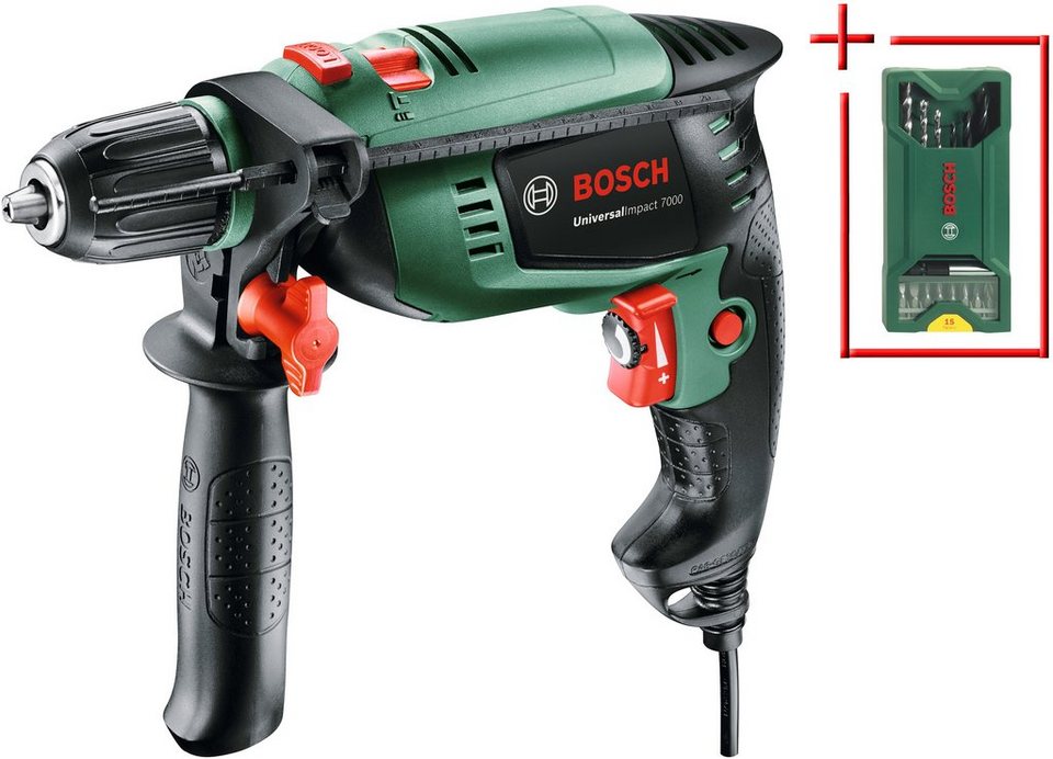 Bosch Schlagbohrmaschine Universalimpact 700 Plus Bohrerset