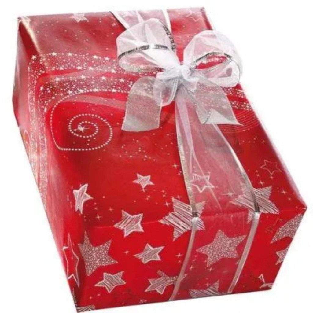 Sigel Geschenkpapier Geschenkpapier Sigel GP113, Fairy Lights, (1St), Weihnachtsgeschenkpapier auf Rolle für müheloses Verpacken