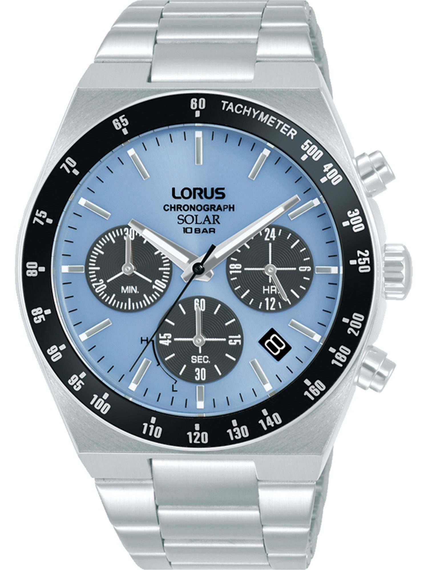 LORUS Chronograph Lorus Herren-Uhren Analog Solar, Sportuhr günstig online kaufen