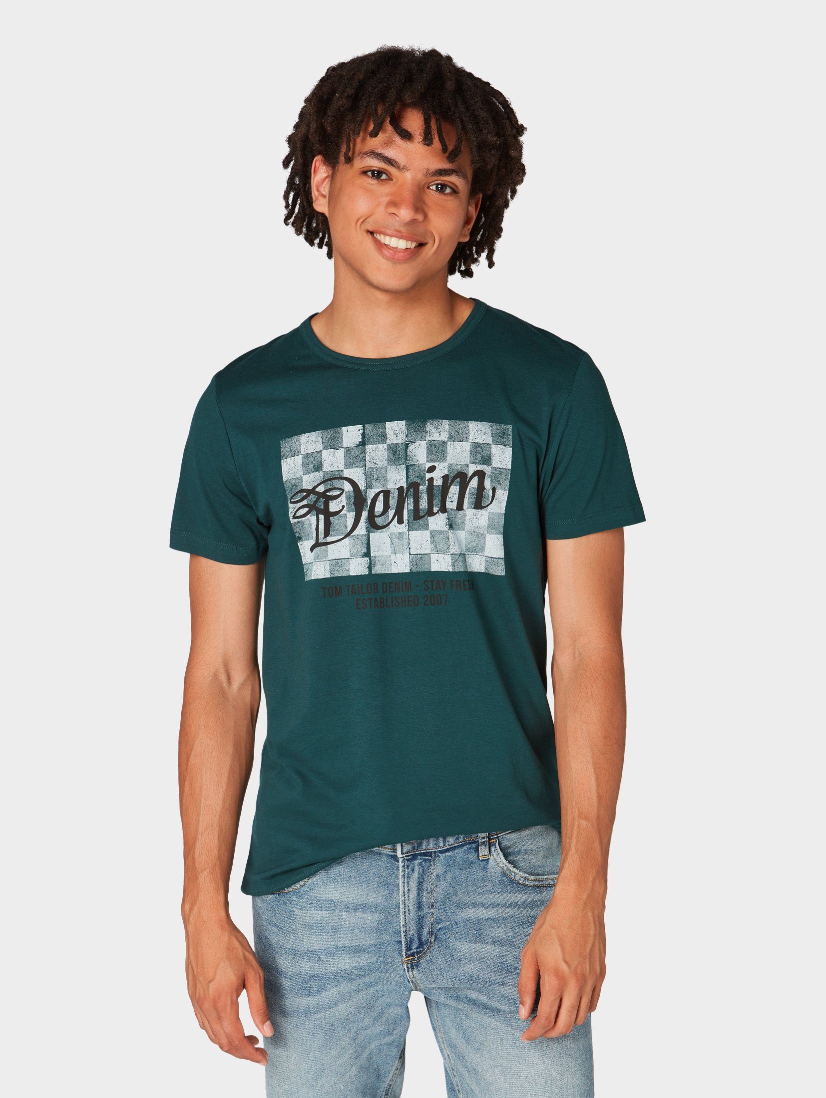 PS Paul Smith T-shirt met logoprint en ronde hals • Blauw • de Bijenkorf