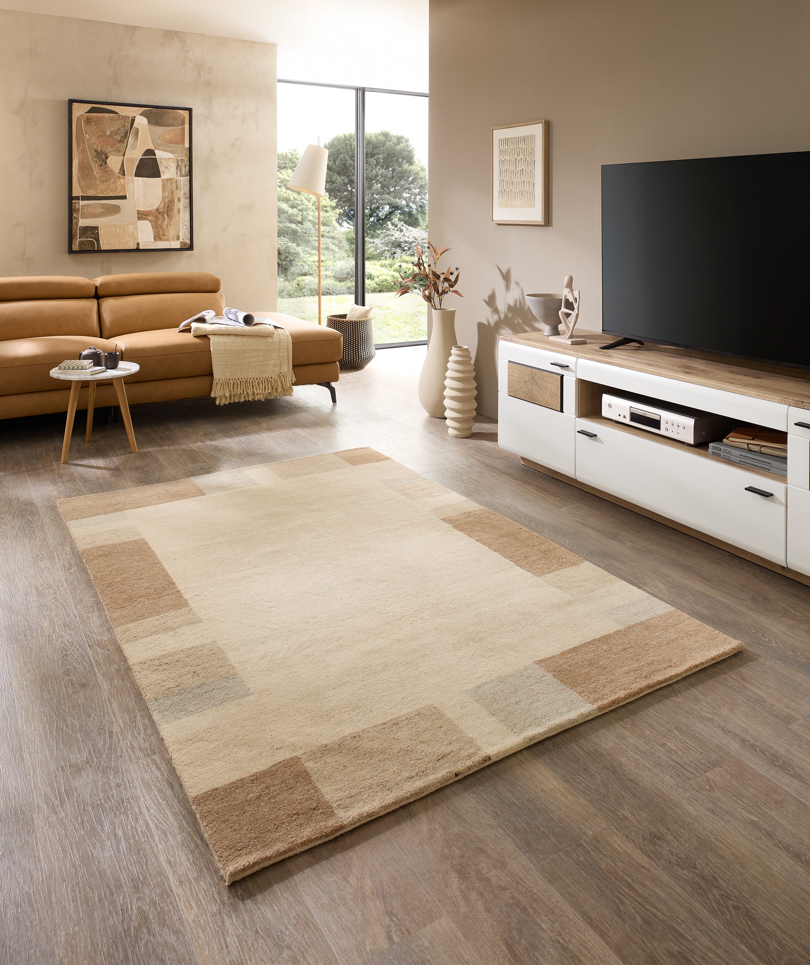 Natur Pur Wollteppich Terra, warme Farben, günstig online kaufen