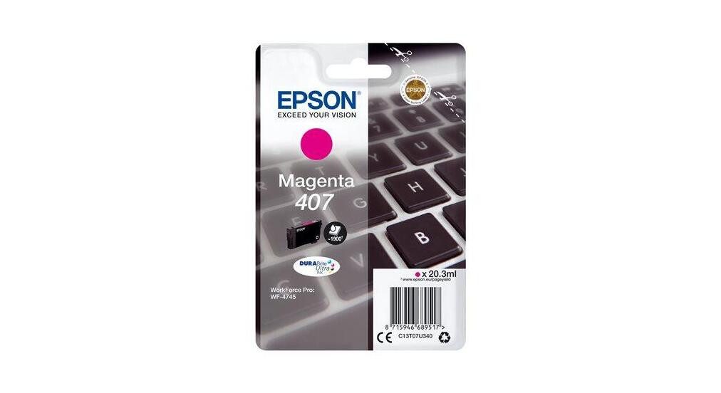 Epson Epson 407 Tastatur Druckerpatrone magenta Tintenpatrone