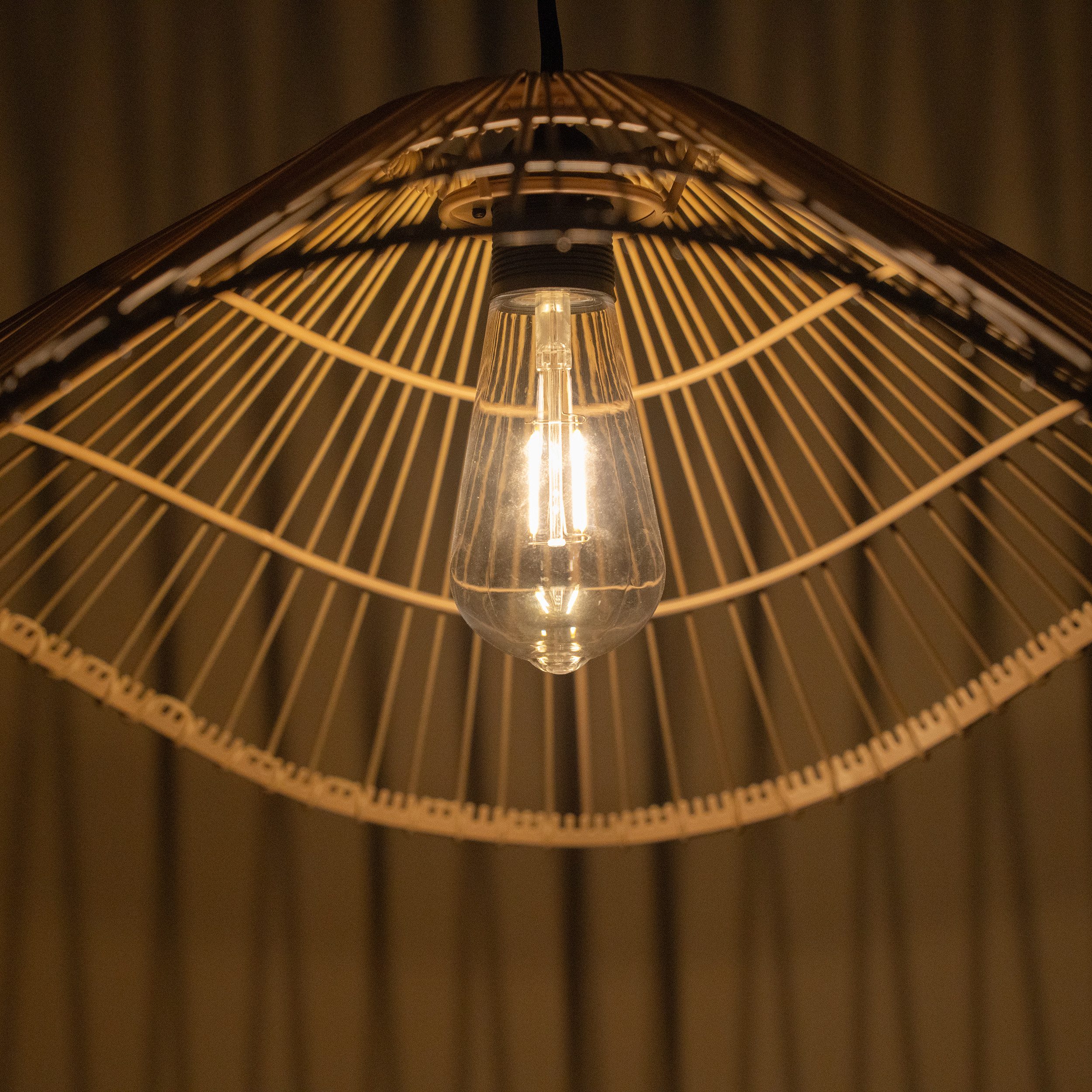 esotec LED-Hängeleuchte Solar Hängeleuchte Butterfly 55x19cm warmweiß Akku IP44 102284, LED fest integriert, warmweiß, solarbetriebene Hängeleuchte