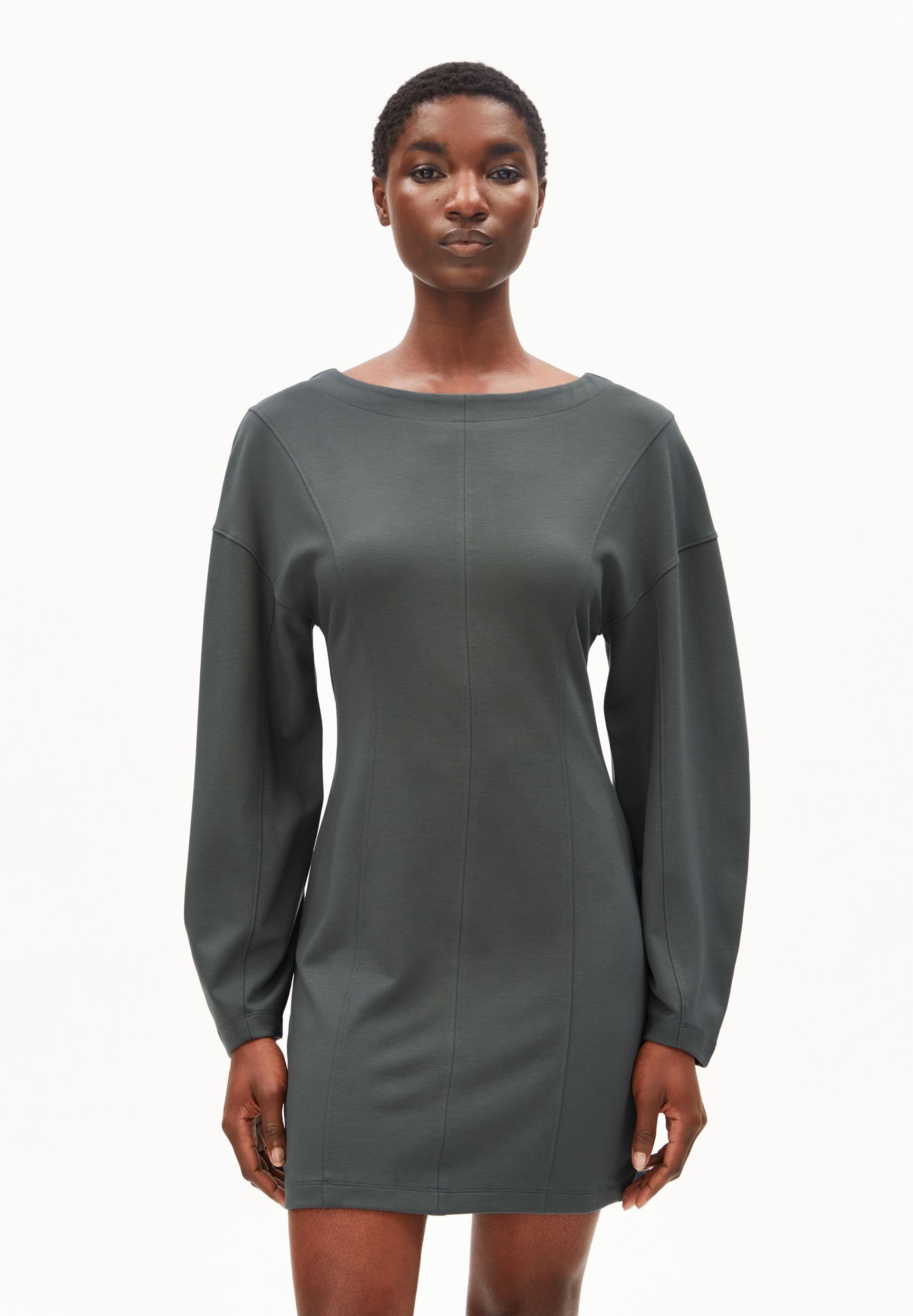 Armedangels Jerseykleid BARREL MINI (Slim Fit) LENZING™ ECOVERO™ Viskose Mix