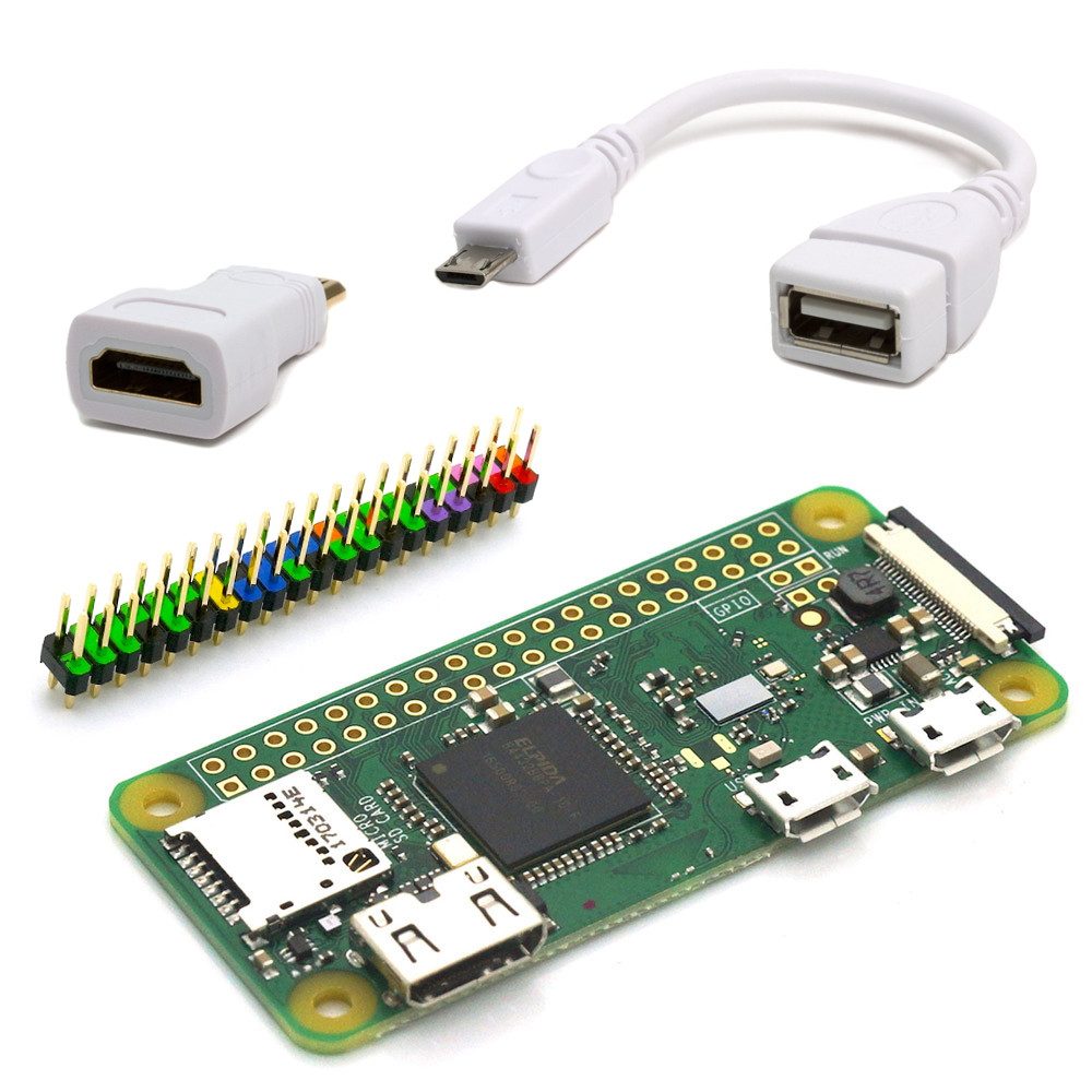 BerryBase Raspberry Pi Zero W - Zusammenstellung: Essential Starter Kit Mini-PC Barebone