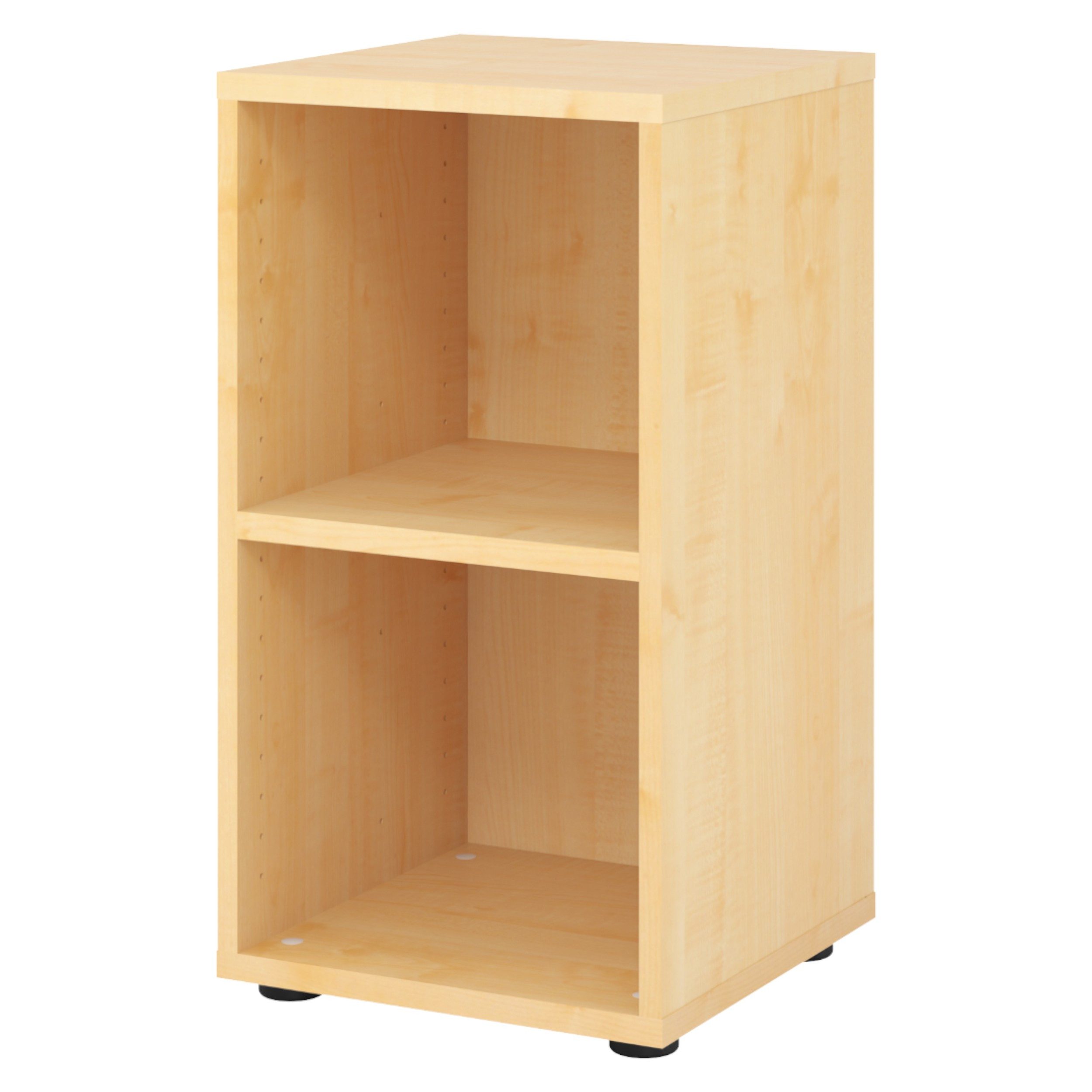 bümö Aktenregal smart Regal, Büroregal - 2 Ordnerhöhen, Dekor: Ahorn