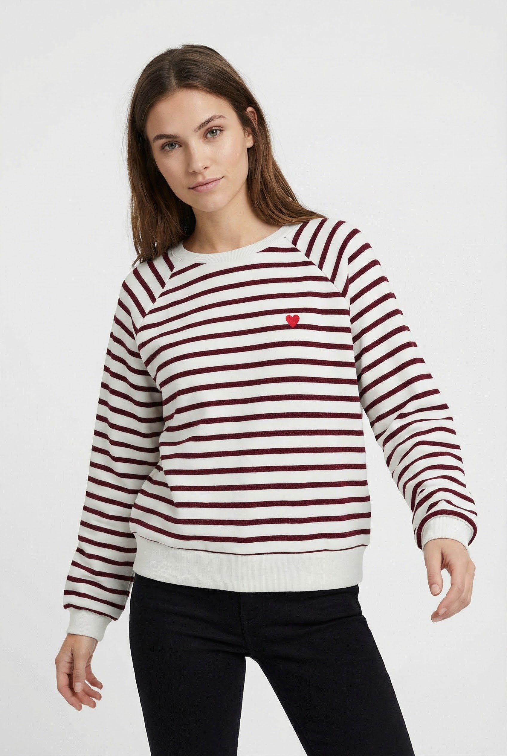 pieces Sweatshirt PCGRETA LS EMB UB SWEAT FC günstig online kaufen