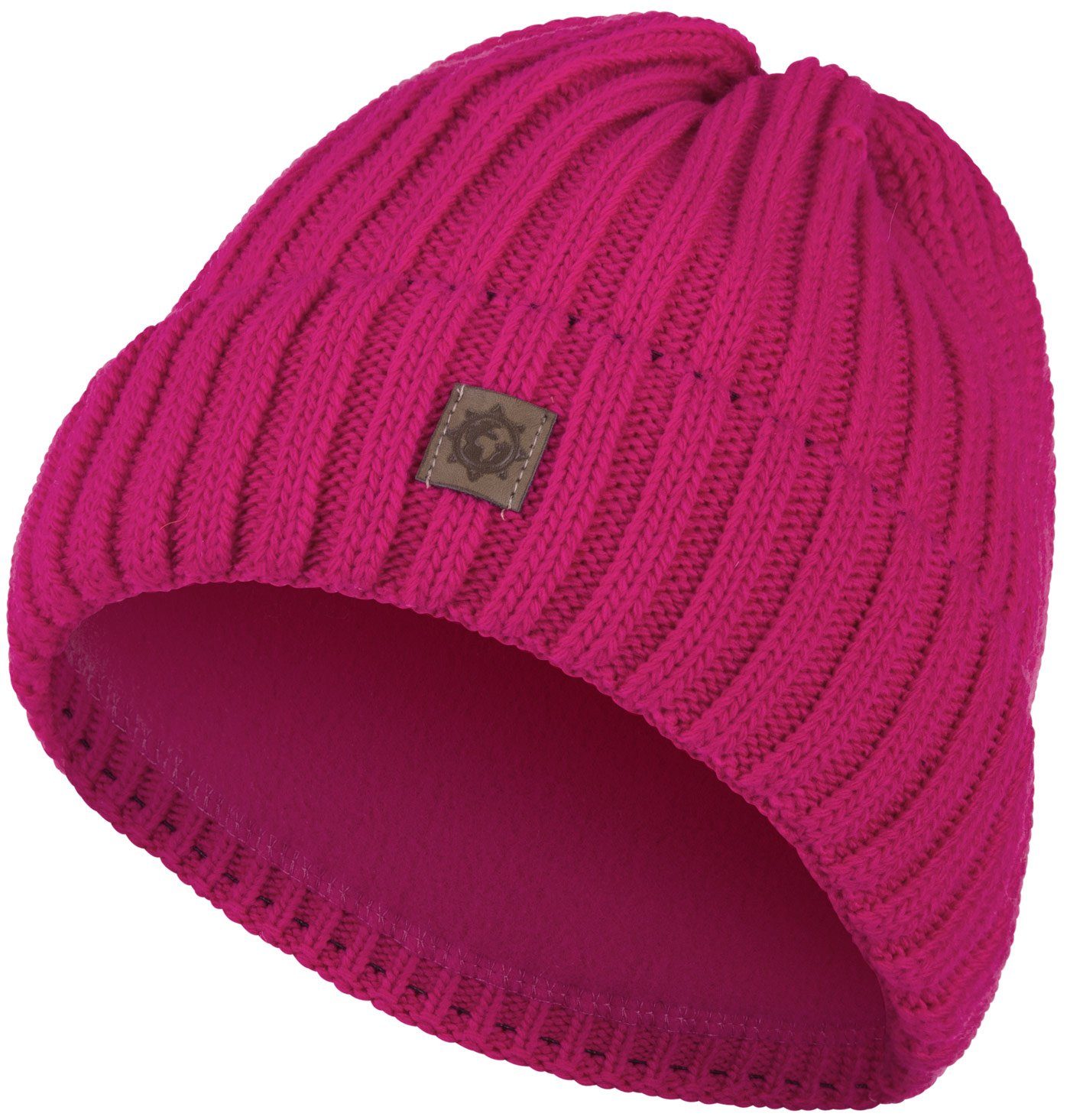 compagno Strickmütze (1-St) Kindermütze Jahre Wintermütze Jungen Strickmütze Beanie Mädchen 2-10 lila