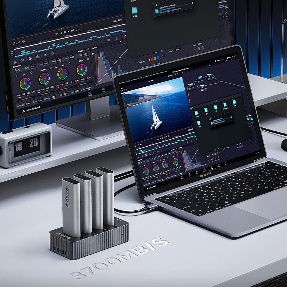 ORICO Festplatten-Dockingstation Orico IT48N-C 4-Disk Dockingstation NVMe Klon