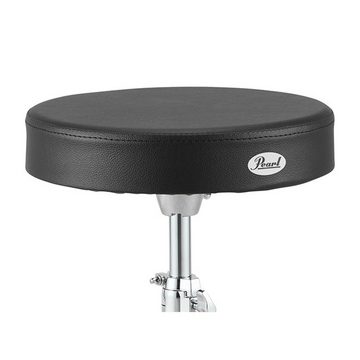 Pearl Drums Schlagzeughocker D-790 (Rundsitz, schwarz), Höhenverstellbar