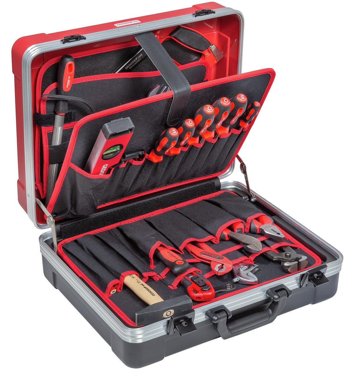 Gedore Red Werkzeugset R21650072 Werkzeugsatz BASIS im Werkzeugkoffer 72-teilig
