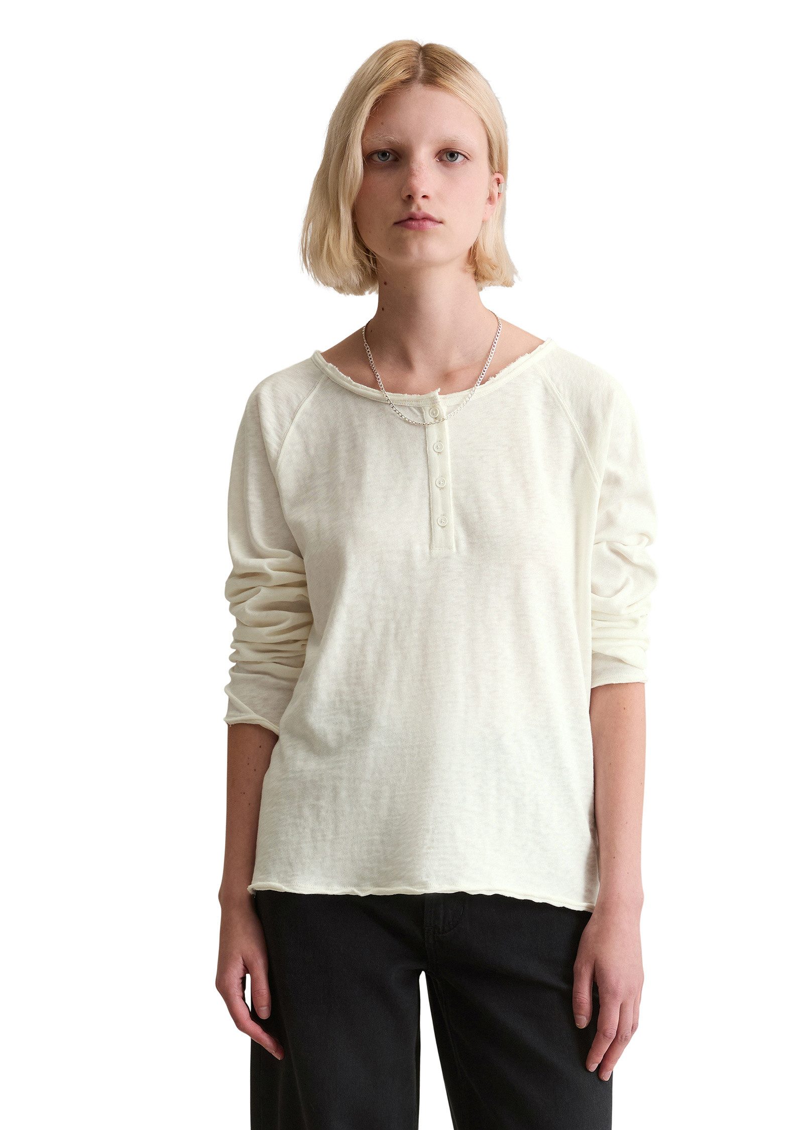 Marc O'Polo DENIM Langarmshirt aus Organic Cotton