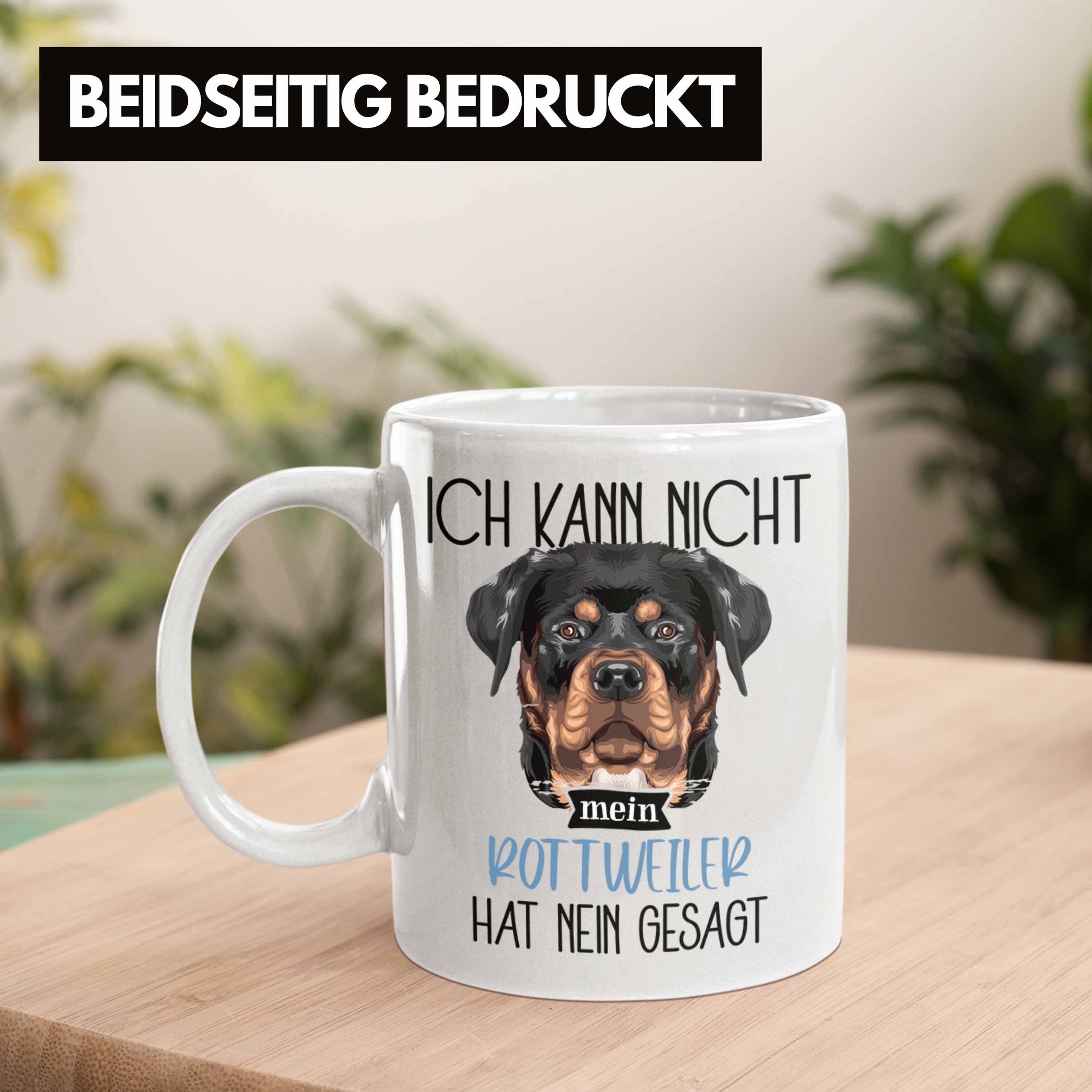 Tasse Geschenkidee Lustiger Geschenk Besitzer Ich Rottweiler Spruch Ka Weiss Trendation Tasse