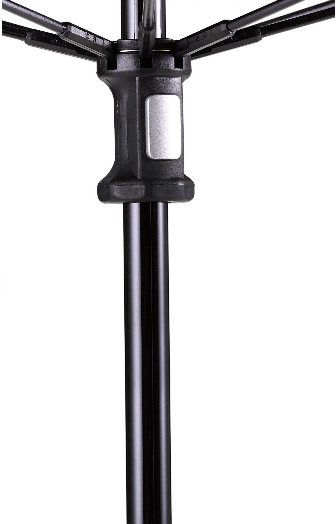 50+ mit UV-Lichtschutzfaktor Stockregenschirm Swing, EuroSCHIRM® silber,