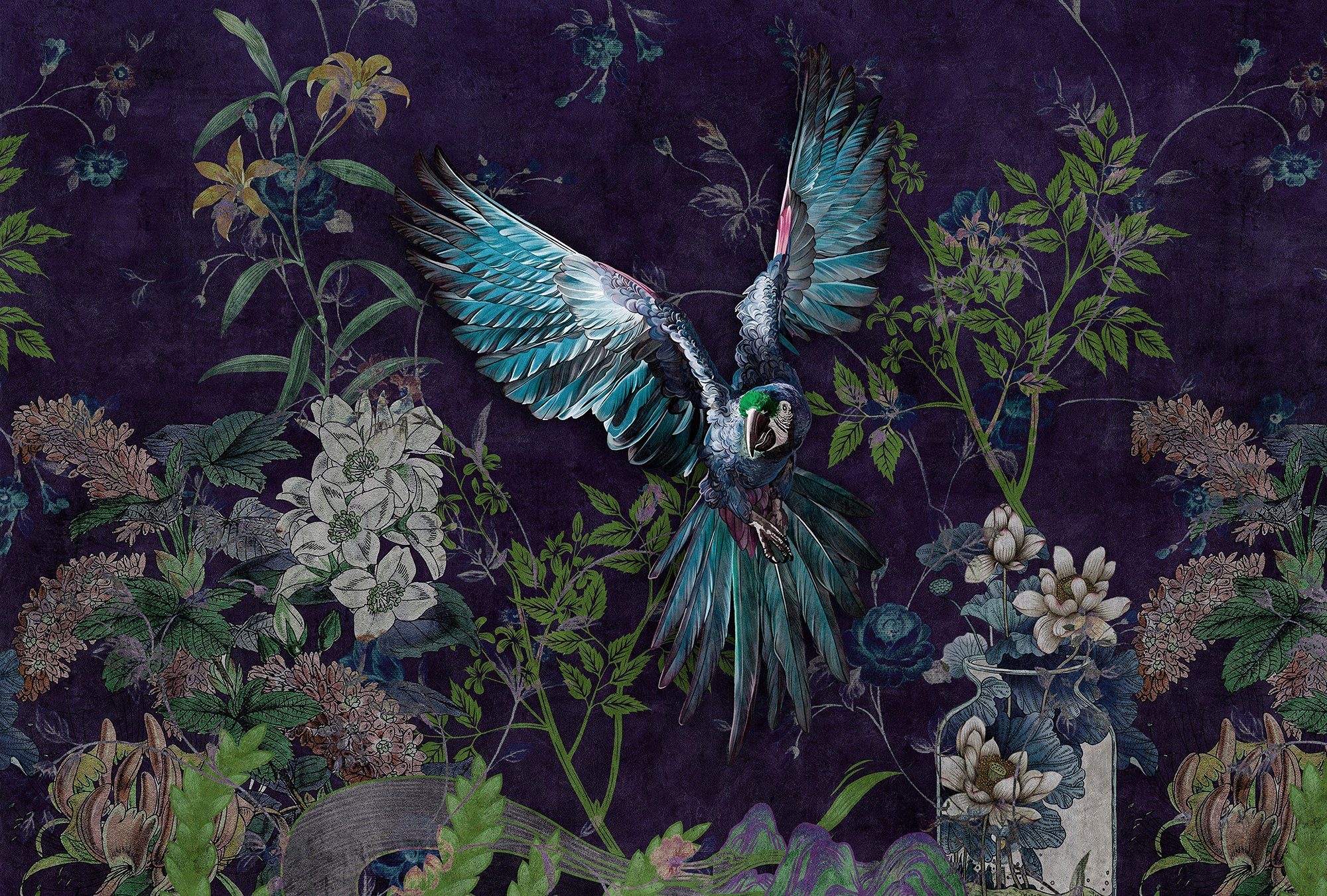 living walls Fototapete Walls by Patel Tropical Hero, glatt, Vlies, Wand