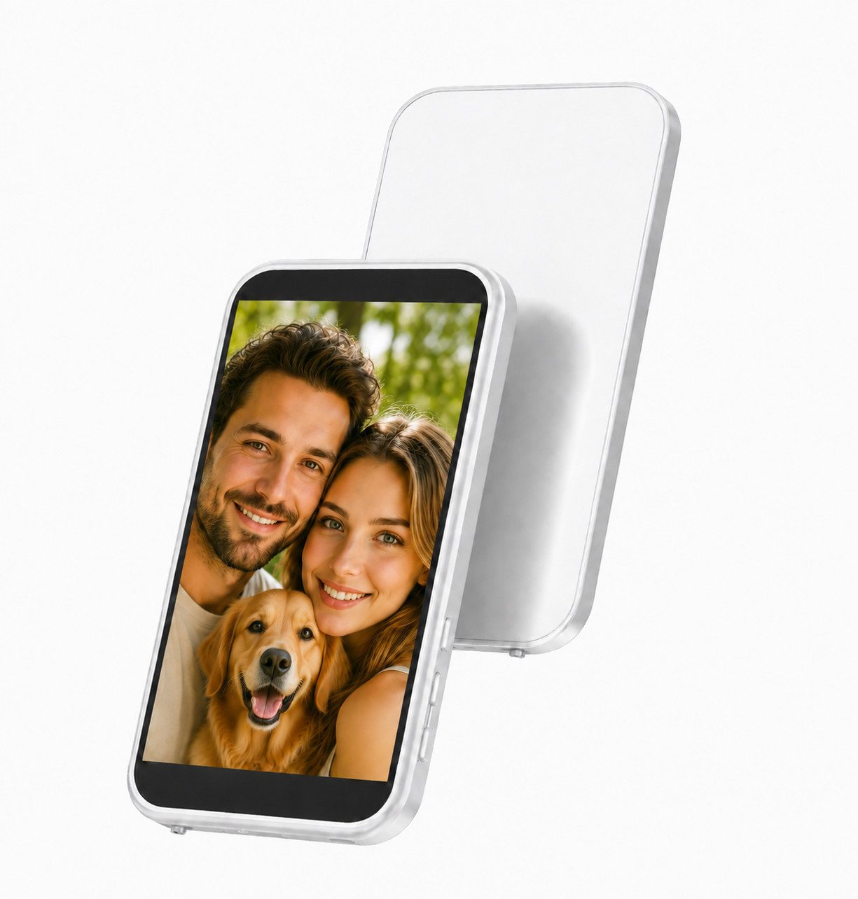 ibettertec Magnetischer Selfie-Monitor, 7,5cm, kabellos, für iPhone & Android Selfiestick (mit Hauptkamera, 20m Reichweite)