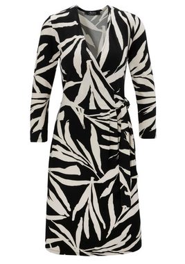 Aniston SELECTED Jerseykleid mit Blätterdruck und femininer Wickeloptik - NEUE KOLLEKTION
