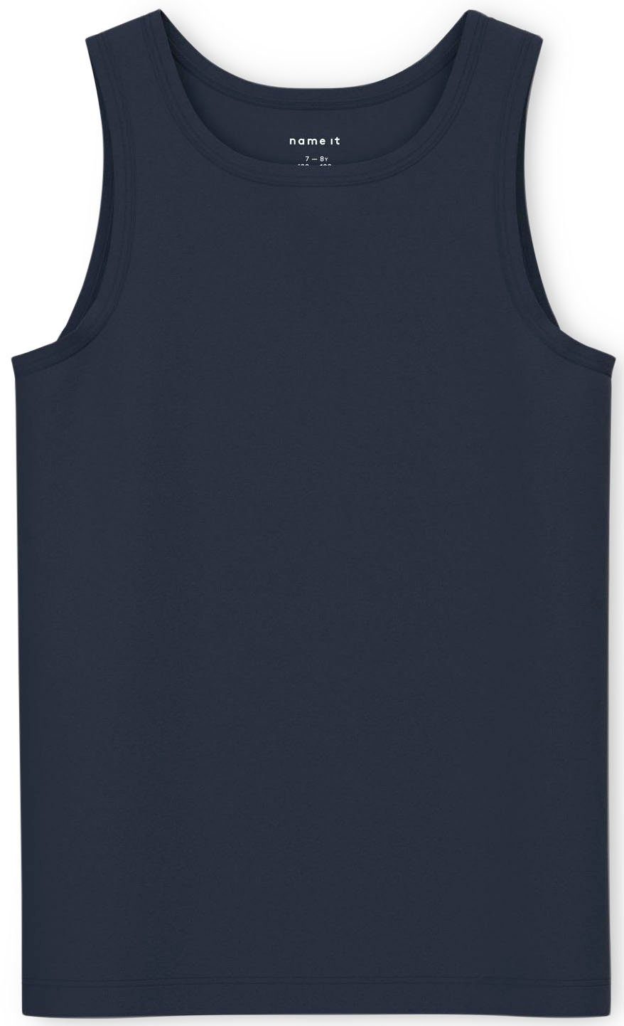 Name It Unterhemd NKMTANK TOP 2P MELANGE FOOTBALL (Packung, 2-St), Uni und  mit coolem Allover-Druck