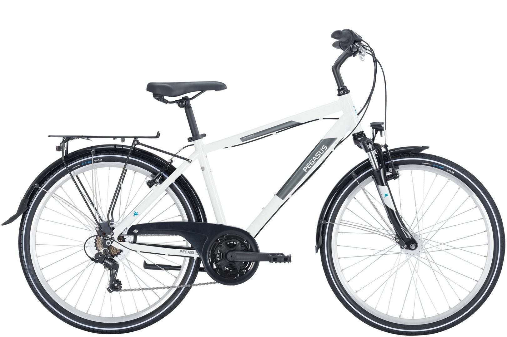 Pegasus Jugendfahrrad Pegasus Avanti 26'' 18-Gang Jungen Dirt weiß 2024, 18 Gang SHIMANO Tourney RD-TY200, Kettenschaltung