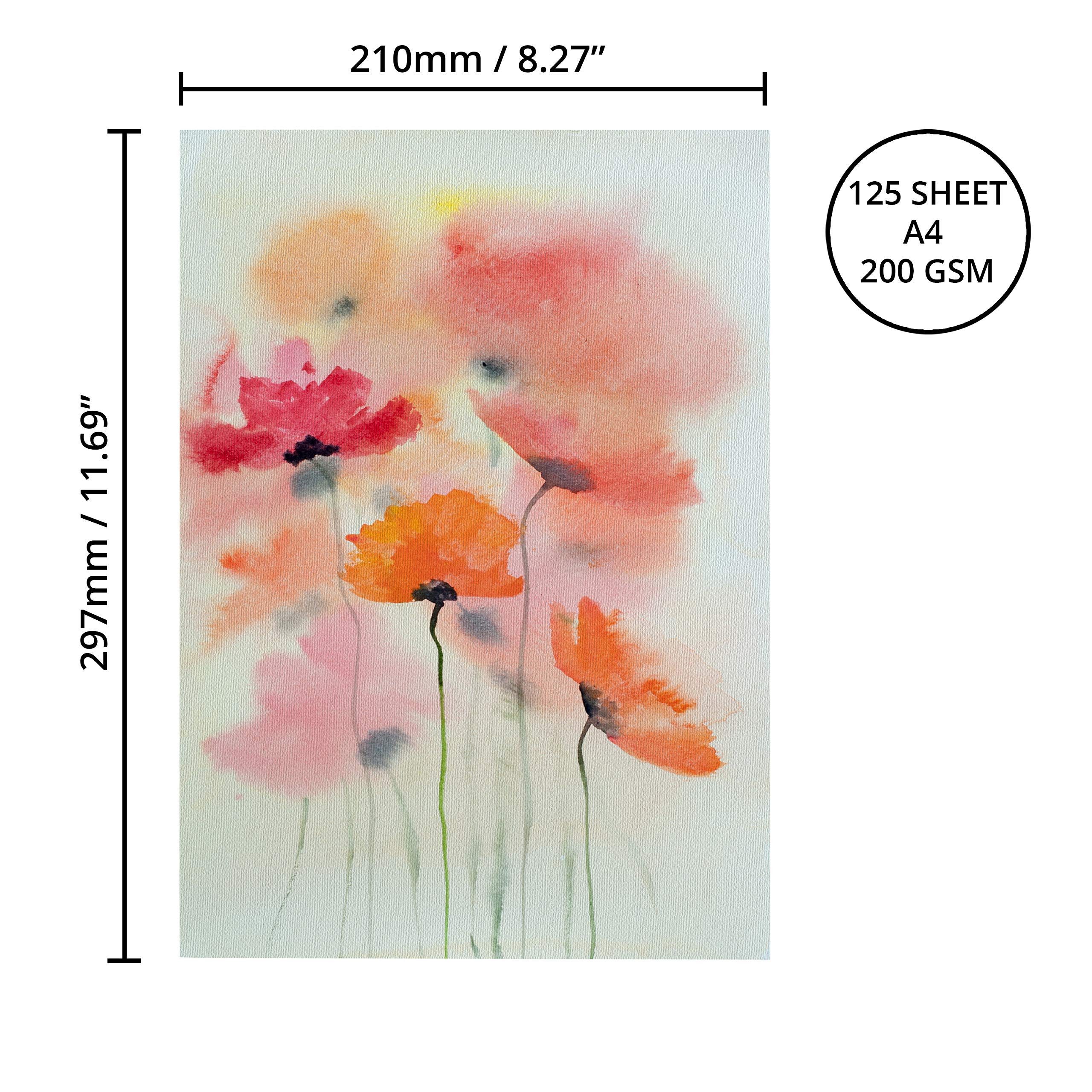 Thumbnail - Belle Vous Aquarellpapier A4 125 Blatt 200gsm Malblock - Hochwertiger Malblock