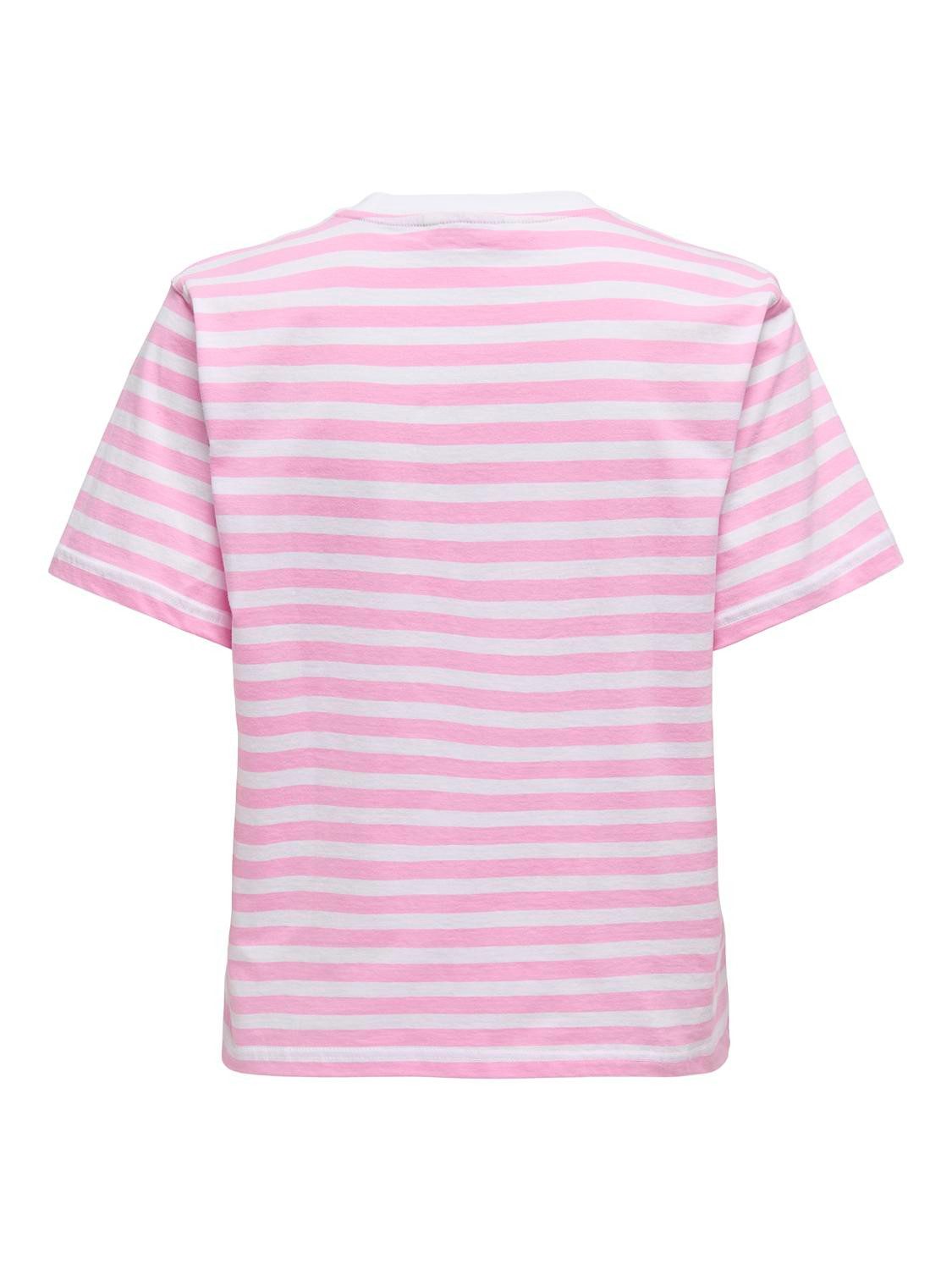 ONLY Kurzarmshirt ONLLIVINA S/S STRIPE TEE JRS NOOS – Bild 3 von 4