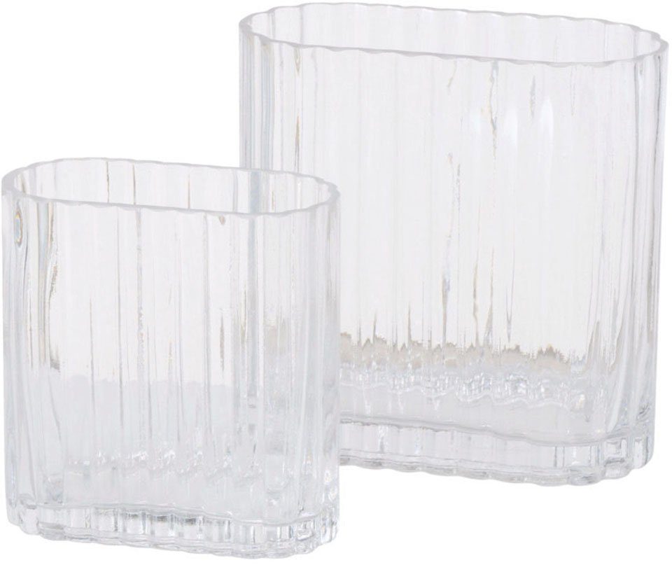 BOLTZE Tischvase Tulipa (Set, 18 Glas, ca. und aus 14 2 Höhe St), cm cm