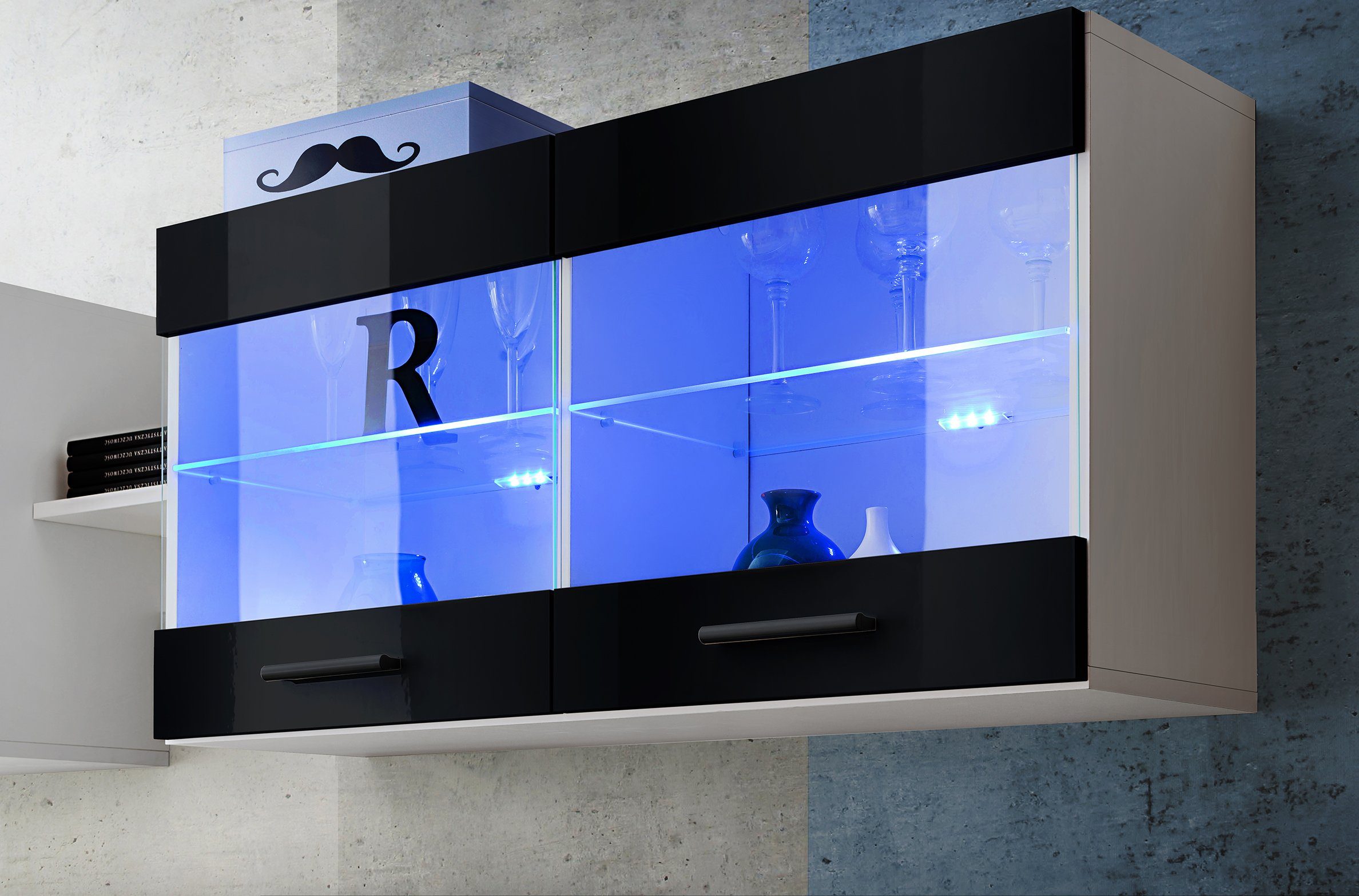 99rooms Vitrine Teka I (Hängevitrine, Glasvitrine, günstig online kaufen