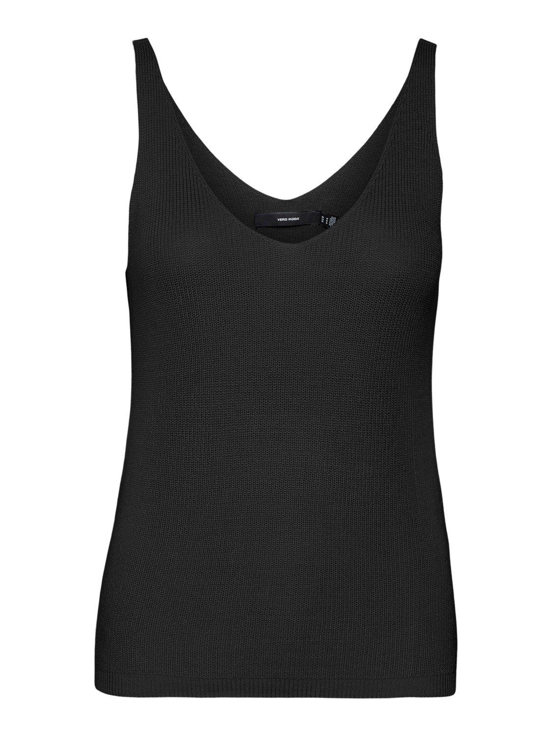 Vero Moda T-Shirt VMNEWLEX SUN (1-tlg) 10281877 Black Viskosemix aus