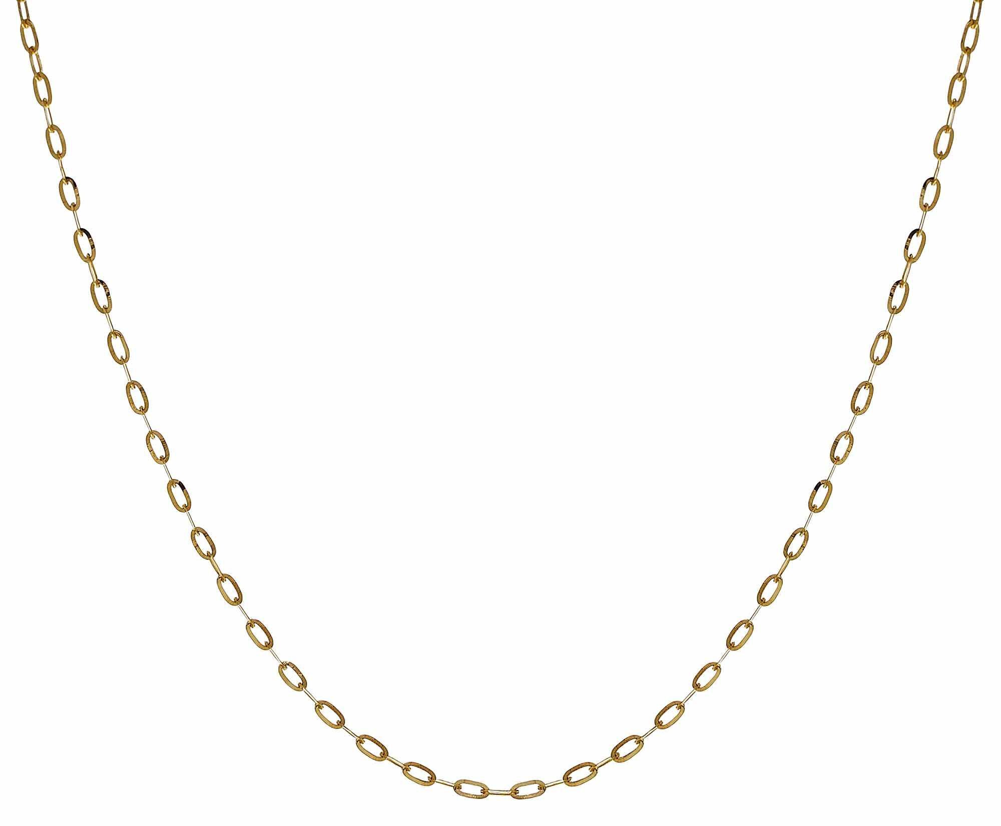 trendor Panzerkette für Anhänger Gold 333 / 8K Flachanker-Kette 1,1 mm