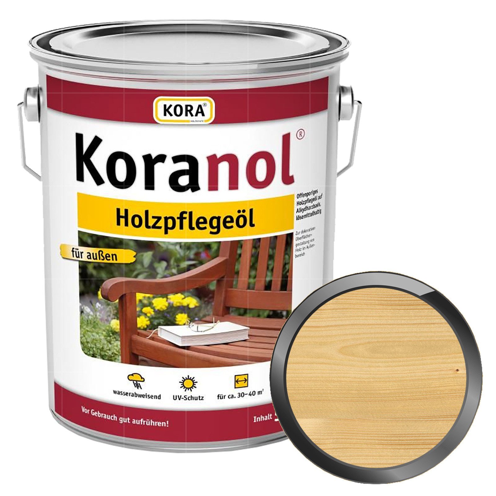 KORA Holzöl Koranol Holzpflegeöl - 5 Ltr