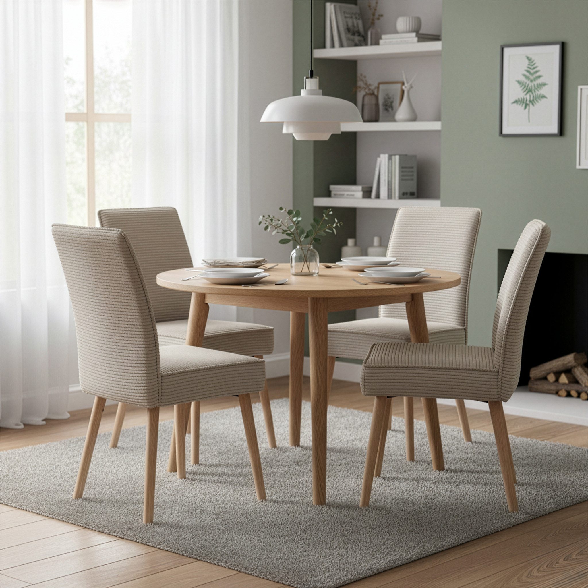 B&D home Polsterstuhl CEDRIC (2er Set, 2 St), gepolstert mit Federkernbox, günstig online kaufen